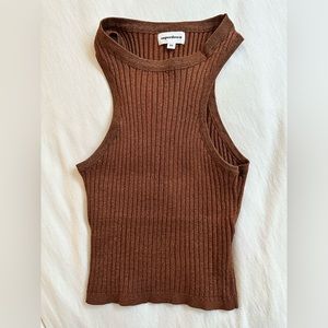 Gold Rustic Orange Sparkly Superdown Croptop - LIKE NEW CONDITION